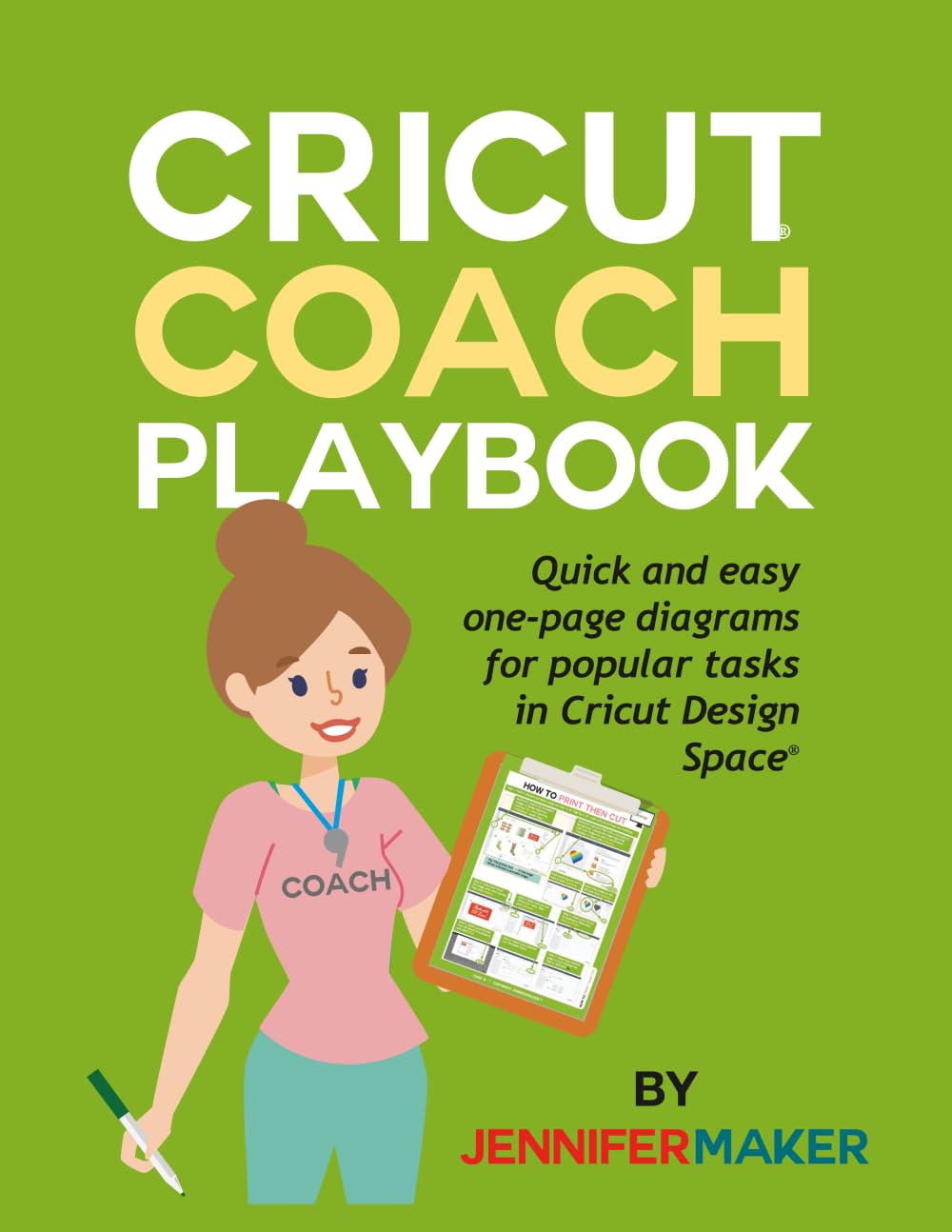 Cricut Coach Playbook: Quick and Easy One-Page Diagrams for Popular Tasks in Cricut Design Space Computer Science