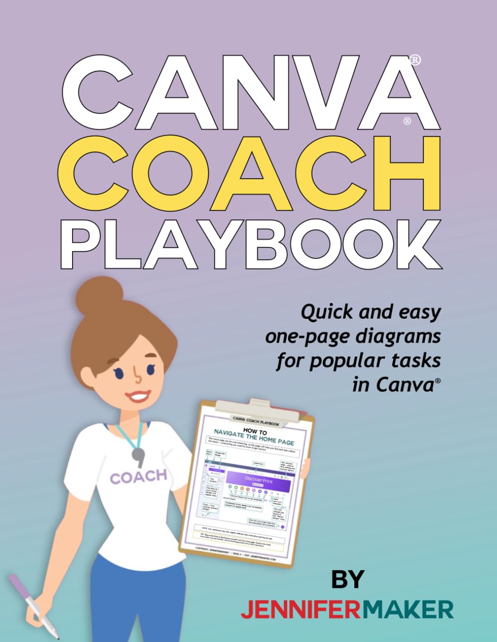Canva Coach Playbook: Quick and Easy One-Page Diagrams for Popular Tasks in Canva Computer Science