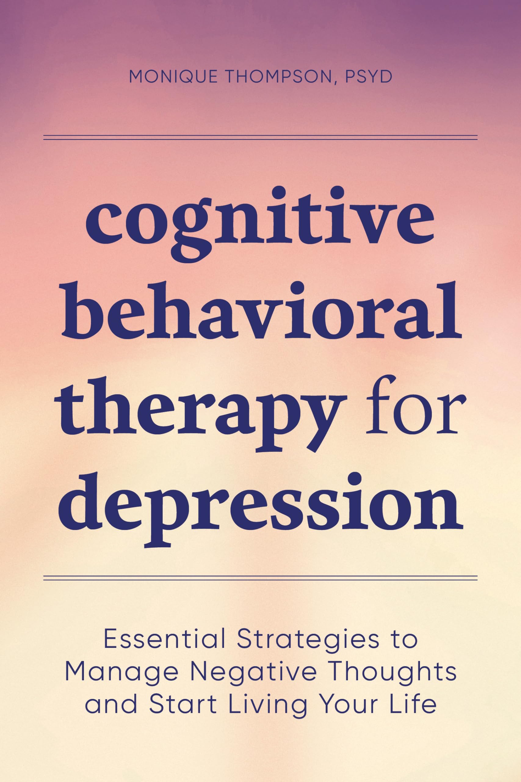 Cognitive Behavioral Therapy for Depression Medicine Books