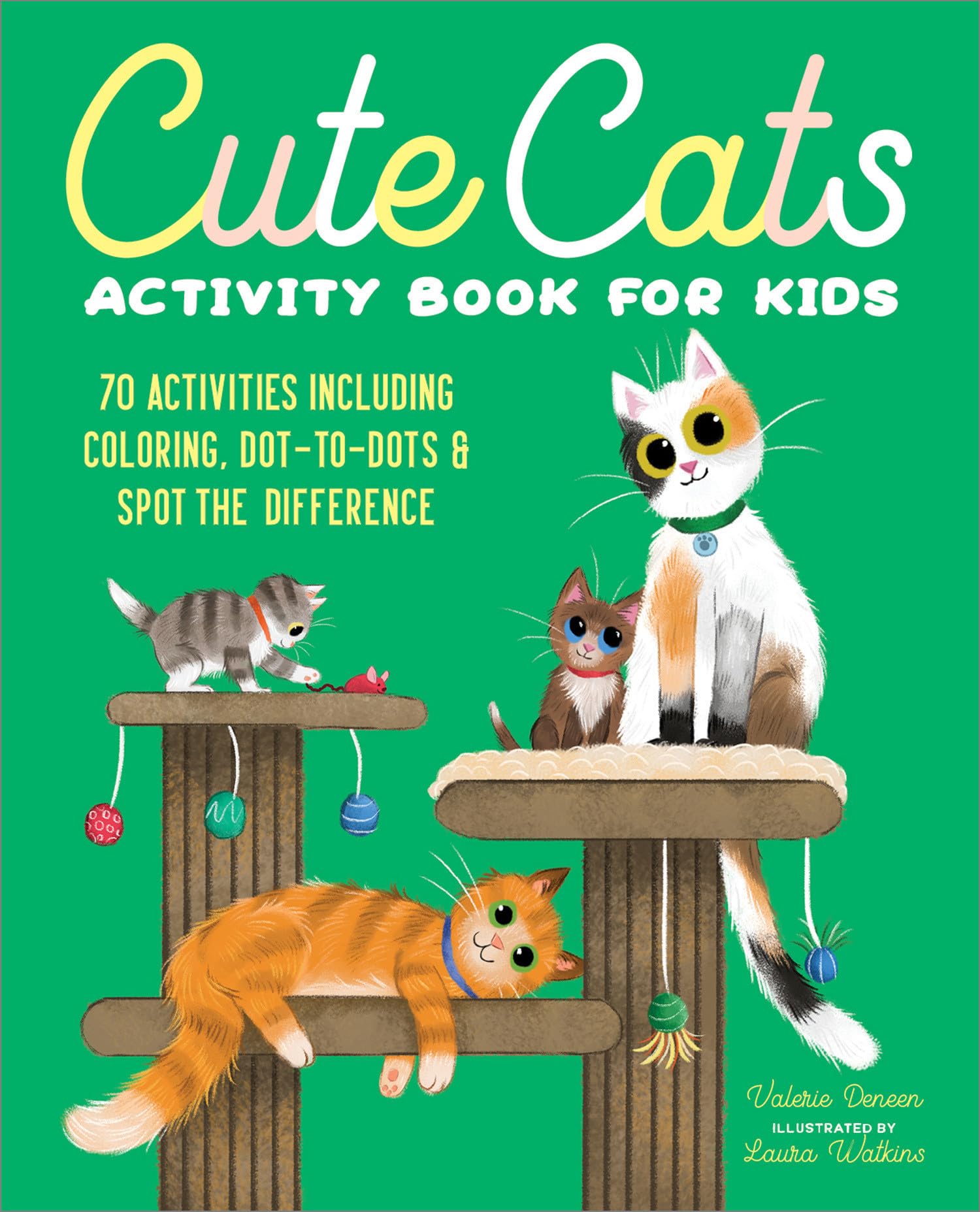 Cute Cats Activity Book for Kids Tiptoi & Games