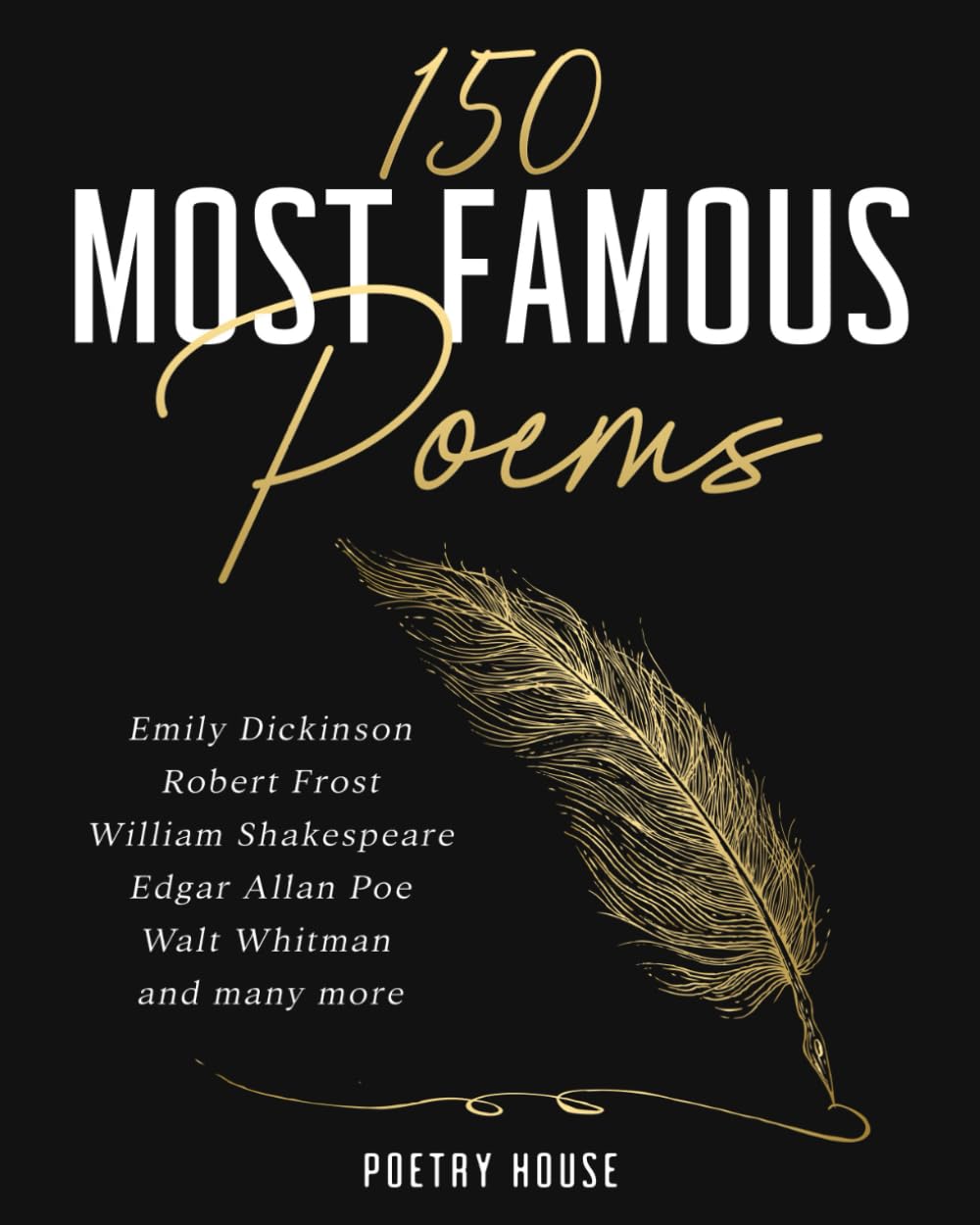 150 Most Famous Poems: Emily Dickinson, Robert Frost, William Shakespeare, Edgar Allan Poe, Walt Whitman and many more book