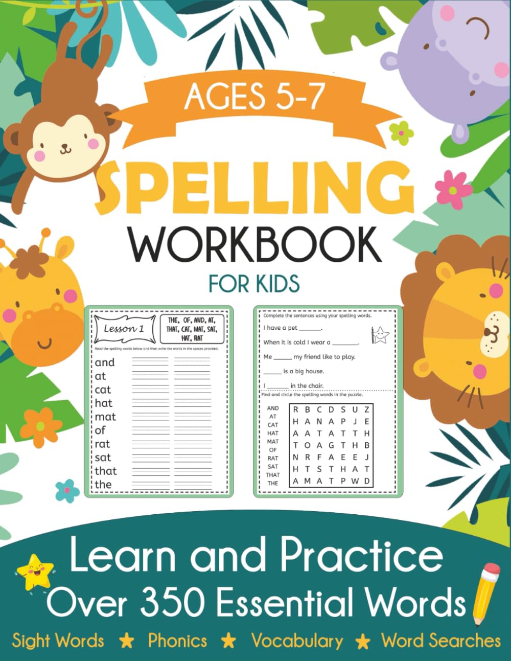 Product Image: Spelling Workbook for Kids Ages 5-7