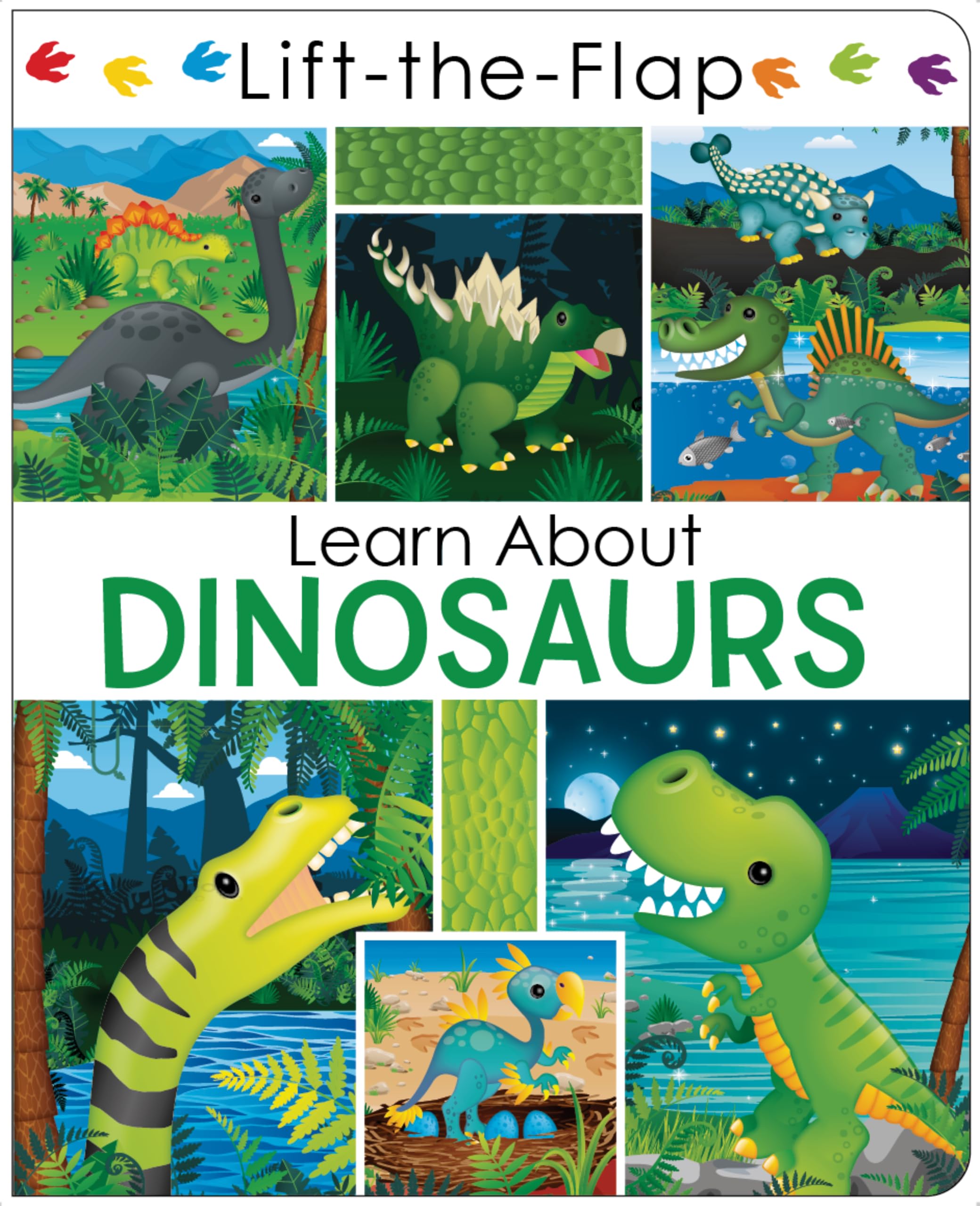 Learn About Dinosaurs - Lift the Flap Activity Kids Books - Childrens Books, Toddler Books Books