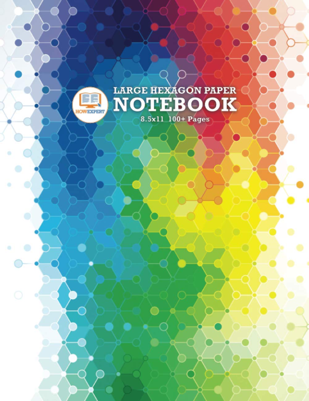 HowExpert Large Hexagon Paper Notebook 8.5x11: Blank, Large Hex-Graph Notebook for Chemistry, Game Design, Quilting, Drawing, and More! Excellent for ... Elderly, and More! (8.5x11, 100+ Pages) Learning & Reference