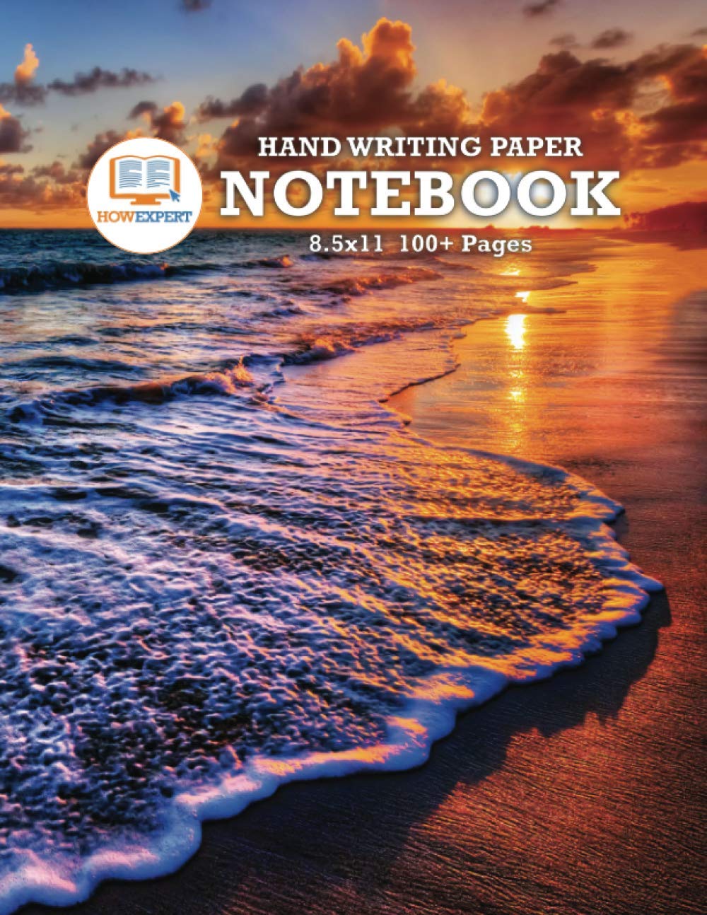 HowExpert Hand Writing Paper Notebook 8.5x11: Double Lined Paper with Dotted Middle Line for Kids/Students Practicing Penmanship (8.5x11, 100+ Pages) Learning & Reference