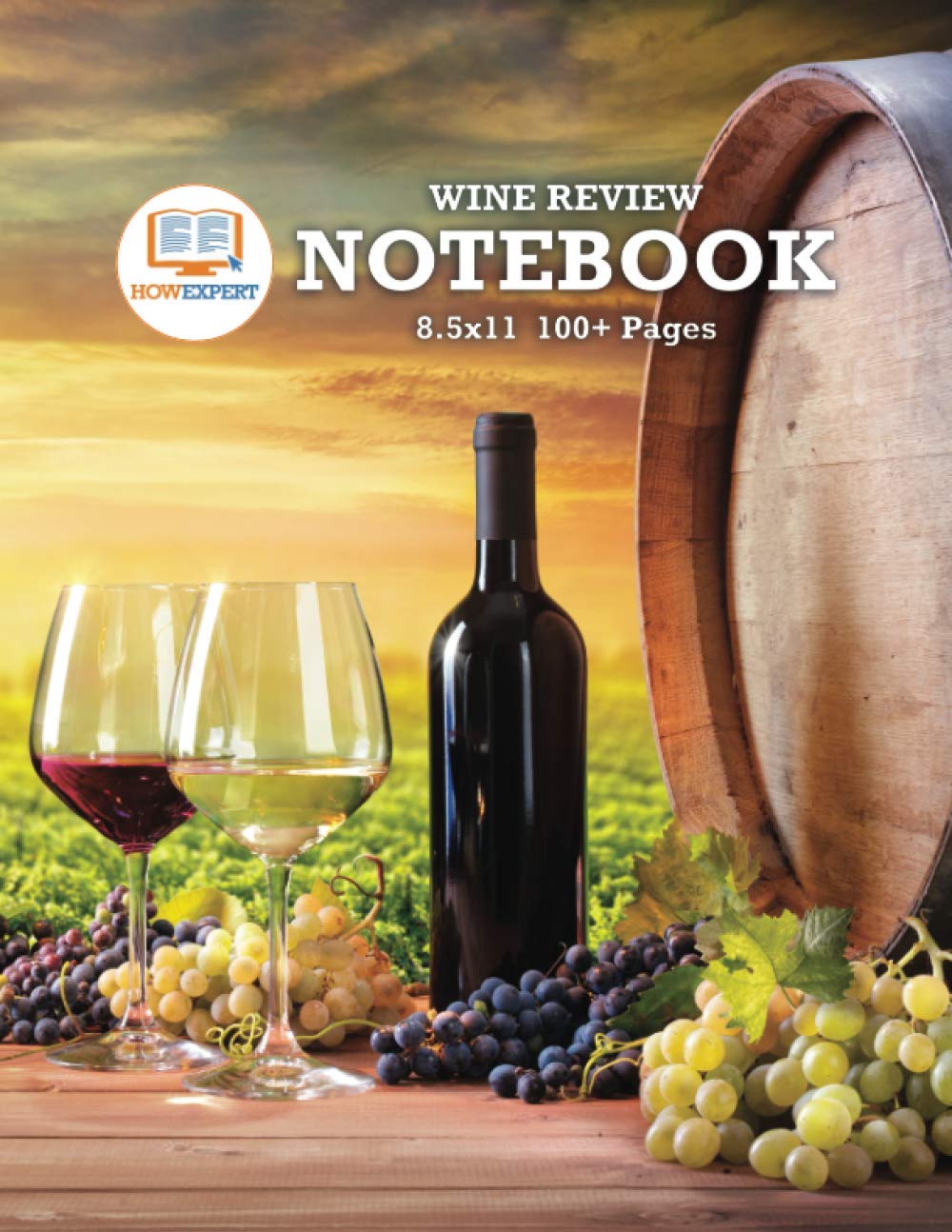 HowExpert Wine Review Notebook 8.5x11: Wine Tasting Journal/Diary/Logbook for Recording, Reviewing, and Rating New and Favorite Wines! An Iconic Gift for Wine Lovers! (8.5x11, 100+ Pages) Cooking & Enjoying