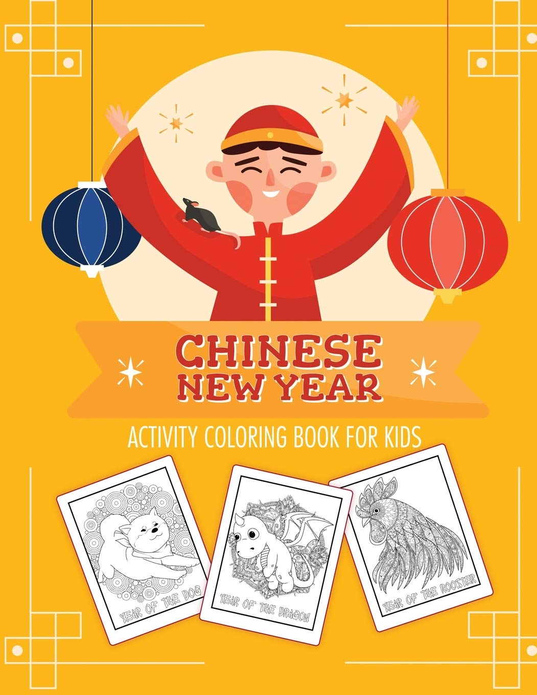 Chinese New Year Activity Coloring Book For Kids Books
