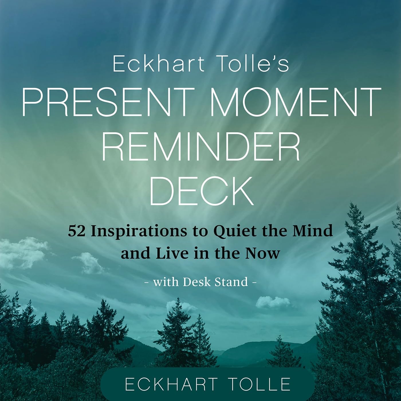 Eckhart Tolle's Present Moment Reminder Deck: 52 Inspirations to Quiet the Mind and Live in the Now, With Desk Stand Business, Finance & Career