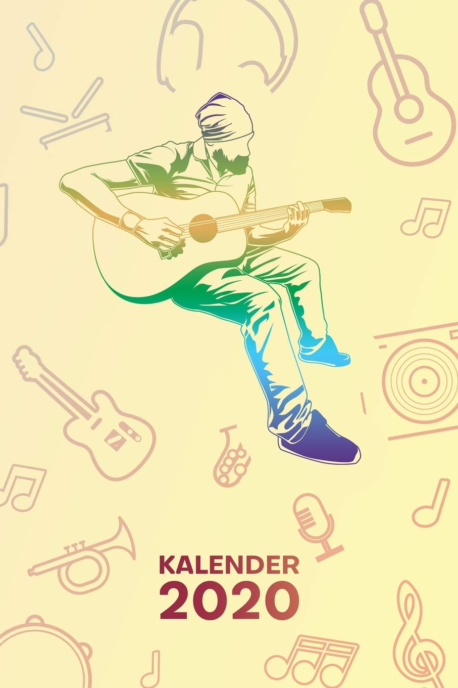 KALENDER 2020: A5 Musikinstrumente Terminplaner für Gitarrenspieler mit DATUM - 52 Kalenderwochen für Termine & To-Do Listen - Gitarrist Terminkalender Akustik Gitarre Jahreskalender Gitarrensolo Business, Finance & Career