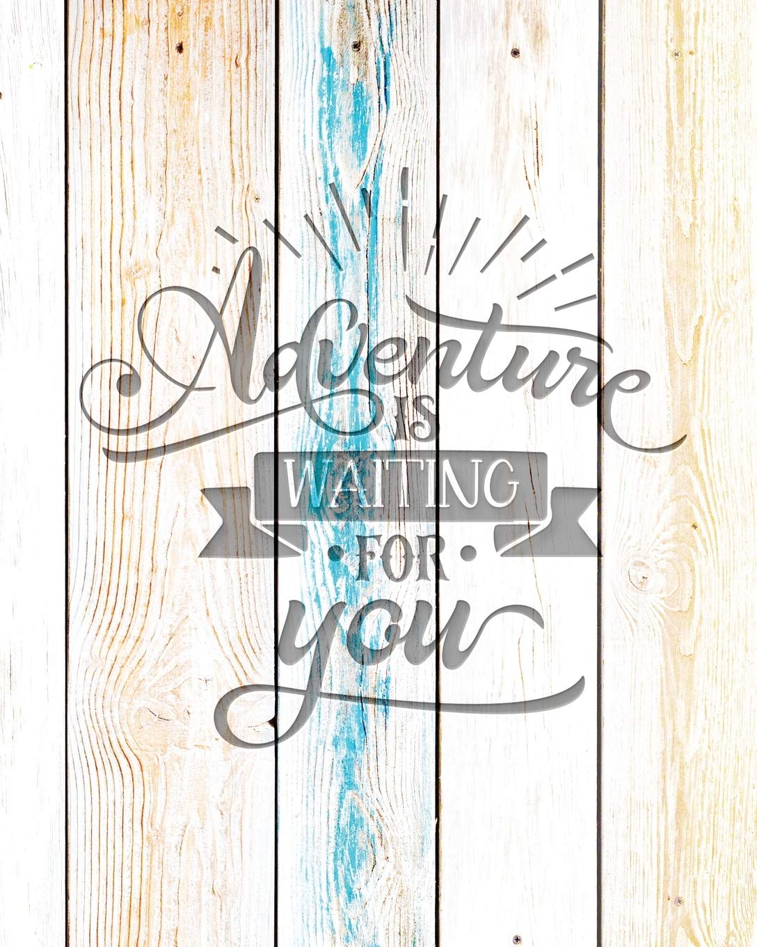 Adventure Is Waiting For You: Family Camping Planner & Vacation Journal Adventure Notebook | Rustic BoHo Pyrography - Driftwood Boards Leisure & Fun