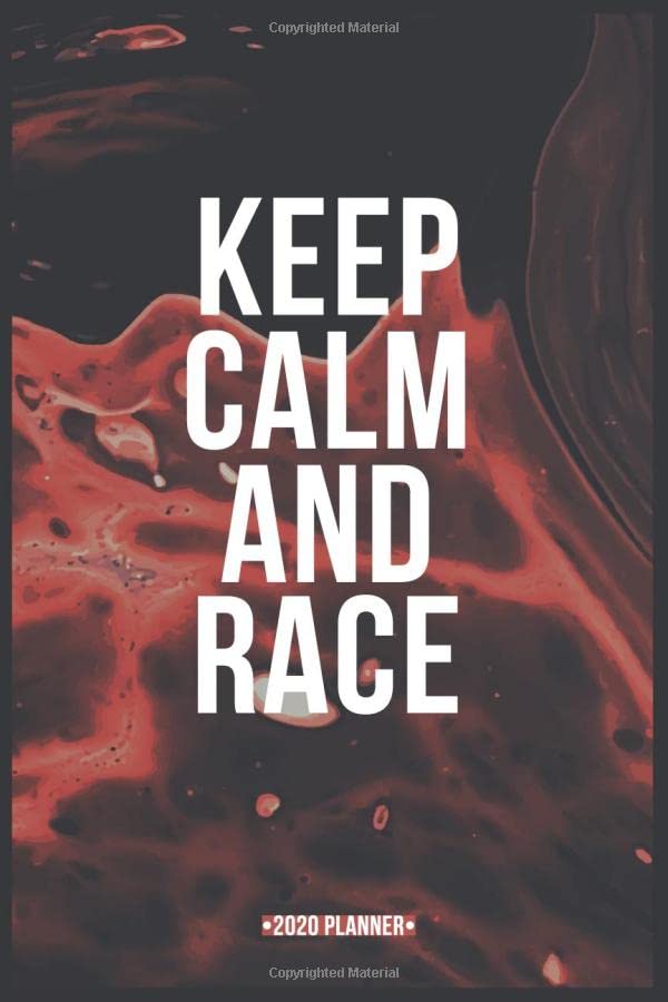 Keep Calm And Race: Lined Dairy Journal With To Do Notes, Red Space Paint Cover with White Quote, 120 Pages, 6''x9'', Gift For Friends, Family Members, Children, Boss, Coworkers... Novels & Short Stories
