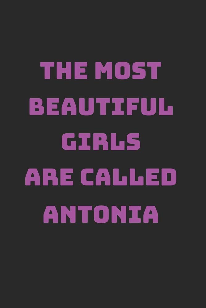 Antonia Girl Woman Notebook: Graph Paper 1cm Journal 6x9 - 120 Pages Books