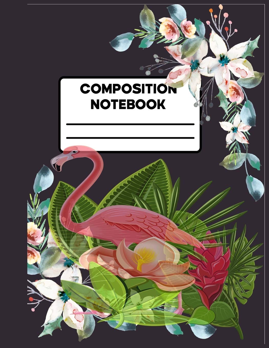 Composition Notebook: Water Colour Cute Pink Flamingo Composition Preschoolkindergarten Collage Rulled Notebook Journal For Kids,Girls| Wide Ruled Composition Note Book ,(School Note Book Wide Rulled) Business, Finance & Career