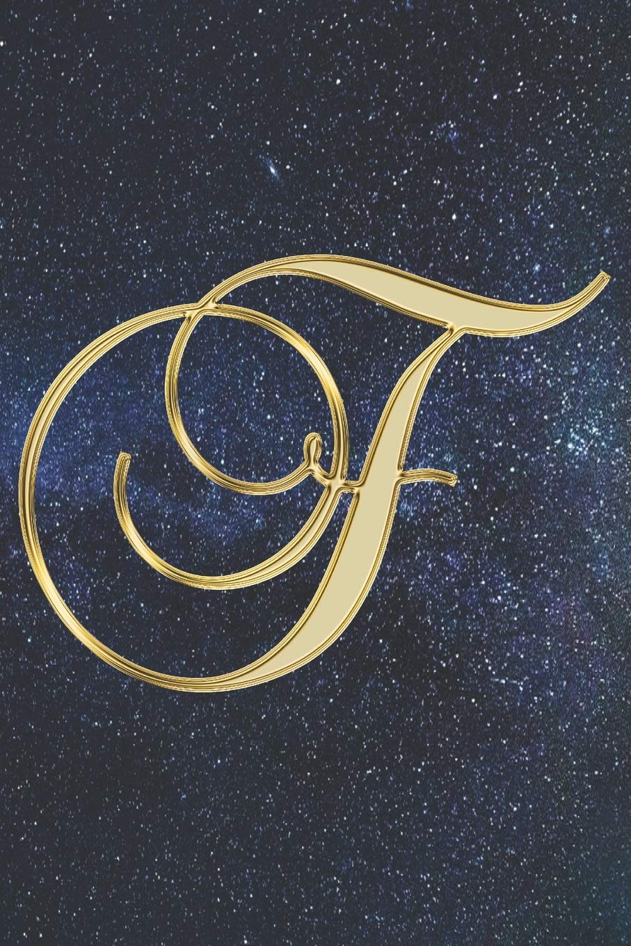 F Journal: A Monogrammed F Initial Capital Letter Notebook For Writing And Notes: Great Personalized Gift For All First, Middle, Or Last Names (Yellow ... Constellation Astronomy Stars Sky Print) Essays & Short Stories