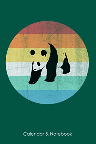 Calendar & Notebook: Panda calendar for the year 2020 and notebook in one | 65 pages calendar and 35 pages for notes | gift for animal lovers and panda fans| 6x9 format (15,24 x 22,86 cm) Books