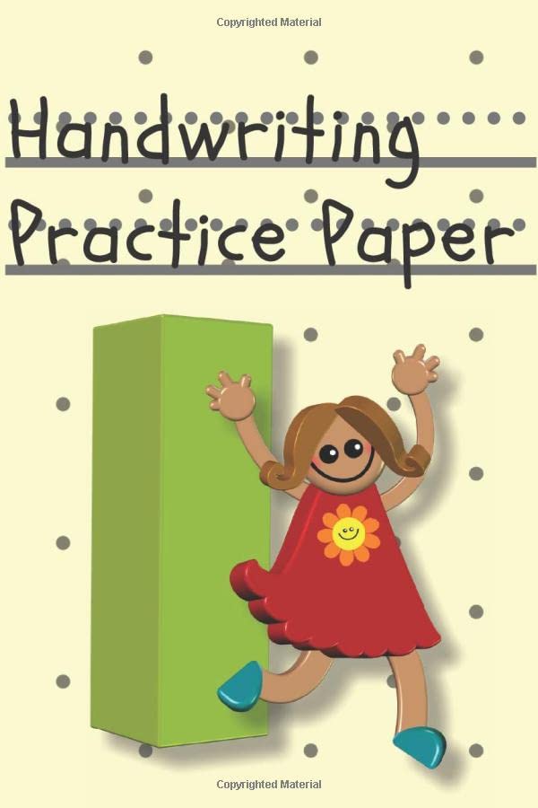Handwriting Practice Paper: 200 Blank Writing Pages - For Students Learning to Write Letters and Numbers – 6’ x 9’ – Initial for Kids on nice, glossy cover Contemporary literature