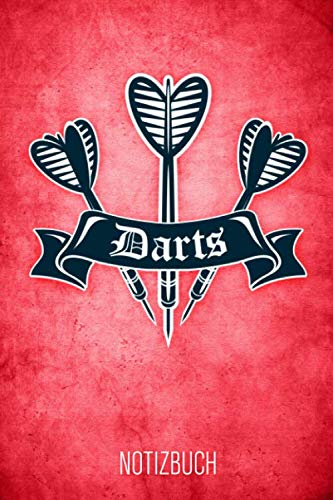 Darts Notizbuch: Rosanes liniertes Dart Notizheft für Dartspieler ca DIN A5 weiß liniert 110 Seiten Leisure & Fun