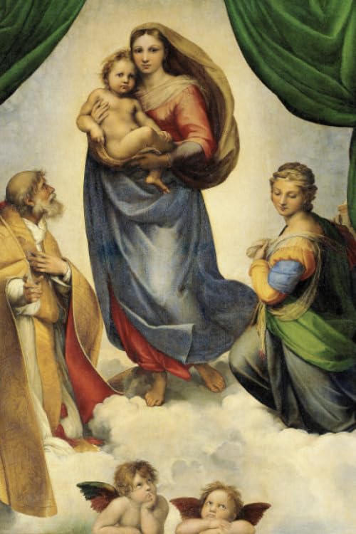 Raphael Journal #4: Sistine Madonna Raffaello Sanzio Notebook Journal To Write In 6x9" 150 Lined Pages - Cool Artist Gifts Film, Art & Culture