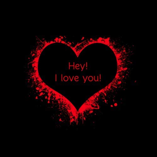 Hey! I love you!: Valentine's Day Journal, Notebook, Diary, Valentines Day Gifts, Anniversary Gifts Ideas, 100 Blank Lined Pages, 8.25 x 8.25 inches Inspiring women
