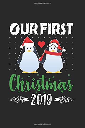 Matching Our First Christmas 2019 Penguin Tee: (6x9 Journal): College Ruled Lined Writing Notebook, 99 Pages Reading Aloud & Learning to Read