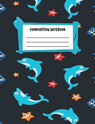 Composition Notebook: Underwater Animals Cover, Kids and Adults Empty Page School Writing Journal, Wide Ruled Blank Lined Journal, Classroom Homework, ... Diary (Personal Blank Page Notebook, Band 5) Hobbies & Crafts