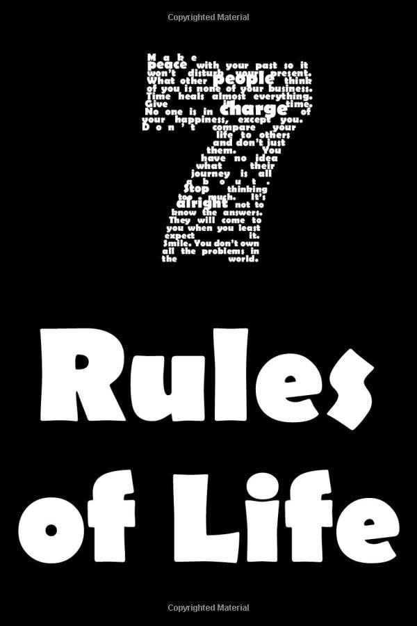 7 Rules of Life: 7 Rules of Life, Lined & non Lined Journal / Notebook Happy 47th Birthday Gift, Diary, Logbook,: Perfect Gift For 47 Years Old Men & Women Essays & Short Stories