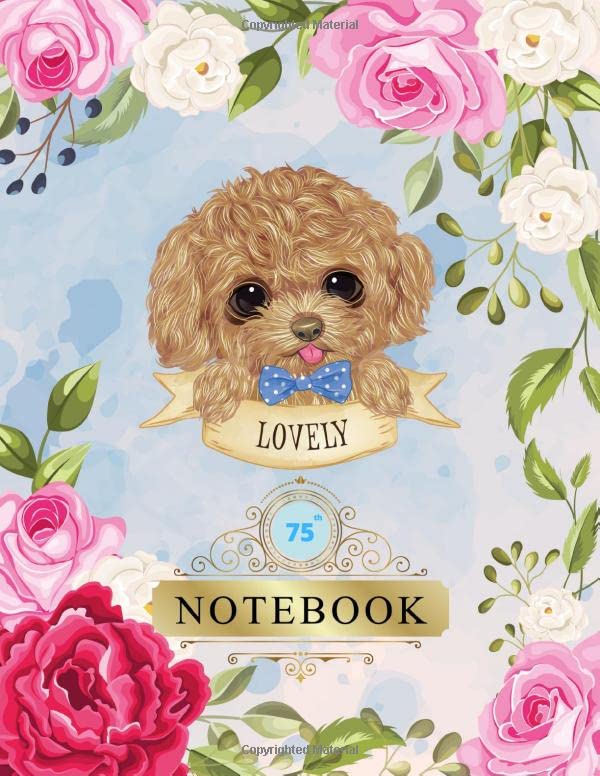 Notebook: Funny Cool 75th Birthday Anniversary Gifts - Seventy-Fifth Birthday Gifts Cute Dog Design Gifts - Seventy-Five year Old Birthday ... - Family - Seventy-Five Birthday Journal Gift Books