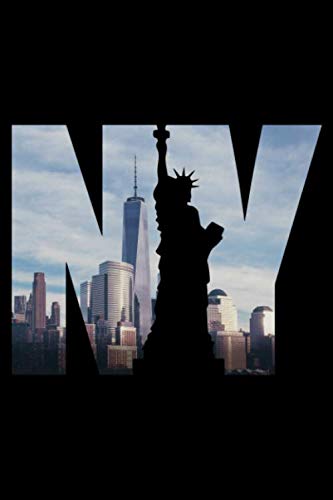 New York City Skyline Journal Notebook, Souvenir Journal Diary: Statue of Liberty, Empire State Building, Brooklyn Bridge, Times Square, Manhattan, NY, ... NYC / 100 Blank Pages Travel