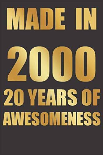20 Years of Awesomeness: Blank Lined Journal, Notebook, Happy Birthday 13 Years Old Gift For Boys And Girls /Awesome Happy 20th GIFT 110 pages, Soft Cover,6*9, Matte Finish Partnership & Love