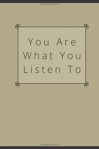 |notebook/journal/diary - 6x9 100 pages - college ruled,composition notebook| You are What You Listen to (funny notebook, Band 2) Arts & Music