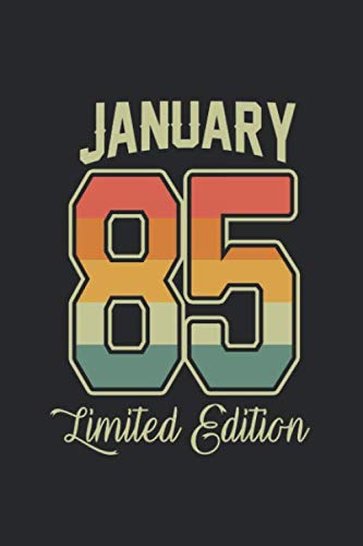 January 85 Limited Edition: A5 Punkteraster • Notebook • Notizbuch • Taschenbuch • Journal • Tagebuch - Ein lustiges Geschenk für Freunde oder die ... für Gästebuch Einträge, Wünsche und Sprüche Reference Books