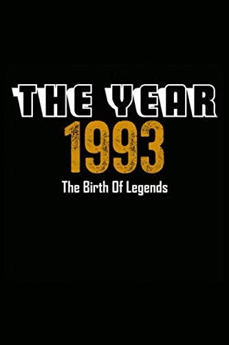 The Year 1993 The Birth Of Legends: Notebook notizbuch a5 kariert,geburtstag Geschenk idee Für Frauen Männer Geboren 1993, Journal skizzenbuch tagebuch a5 110 Pages, 27 geburtstag geschenk Essays & Short Stories