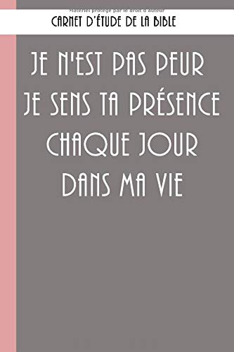 Carnet d’étude de la Bible.: Un livret pour y inscrire les remarques que t’inspire l’étude de la Bible, y noter des versets bibliques ou y rédiger tes pensées. Learning & Reference