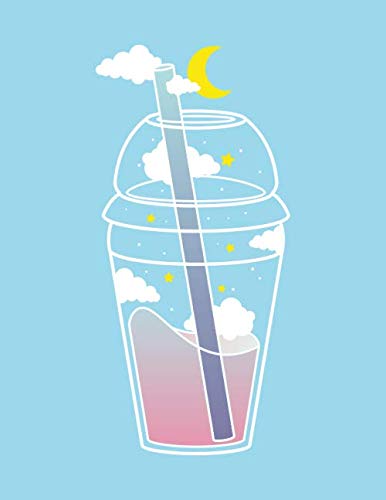 Notebook: Boba Tea Notebook Journal Diary | Kawaii Aesthetic Vaporwave | Cute Japanese Korean Stationery | A4 8.5x11” | 120 Lined Pages book