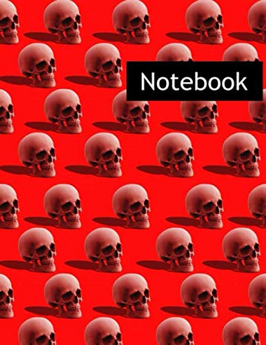 3d Rendering Red Human Head Skull Bone : College Ruled Notebook & 2020 Planner: Lined notebook Gift, 120 Pages, 8.5x11, Soft Cover, Matte Finish book