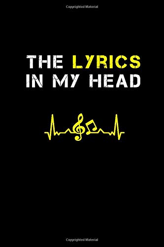 The Lyrics In My Head Songwriting, Travel Diary: Composition Notebook Blank, Planner With Packing List & Checkboxes, 120 Pages, 6x9 inch, Gift for Men, For Women, For Girls, For Teens Books