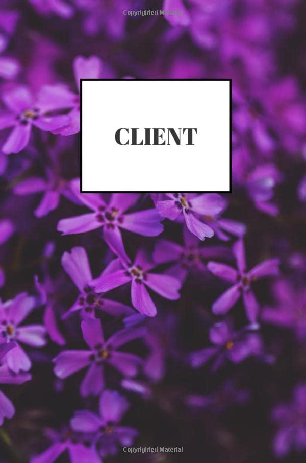 CLIENT: Organizer of Information About Clients, Services and Meetings. Client Tracking Book, 6,13x9,25. Business, Finance & Career