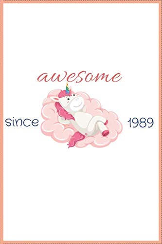 awesome since 1989: Lined Notebook / Journal Gift, 100 Pages, 6x9, Soft Cover, Matte Finish Novels & Short Stories