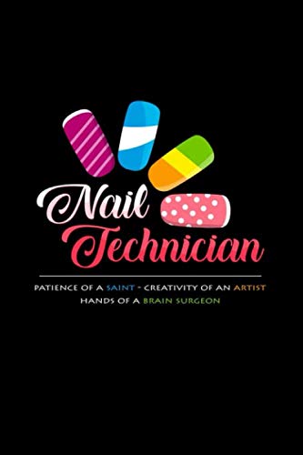 Nail technician: 6x9 Nail Art | blank with numbers paper | notebook | notes Books
