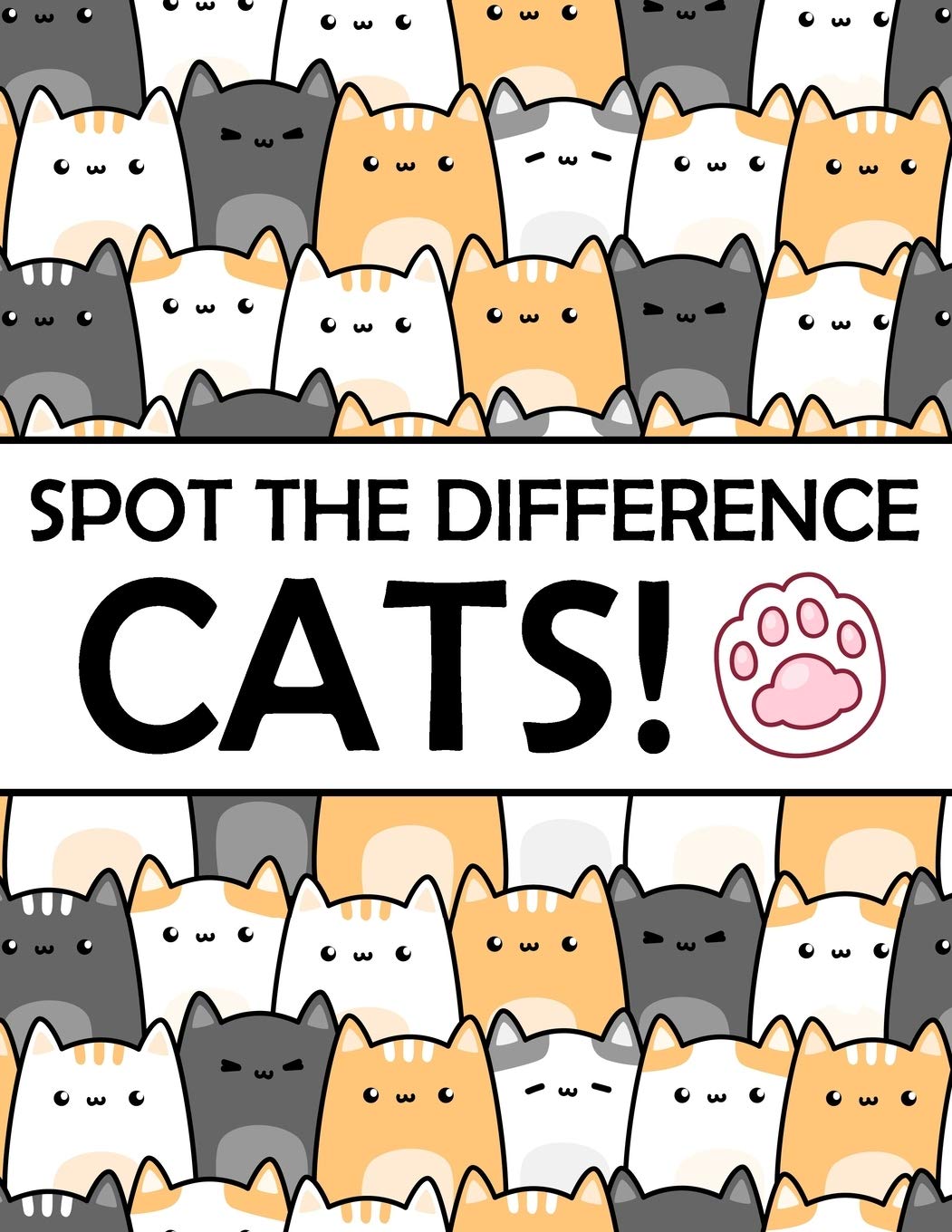Spot the Difference - Cats!: A Fun Search and Find Books for Children 6-10 years old (Activity Book for Kids, Band 7) Non-fiction