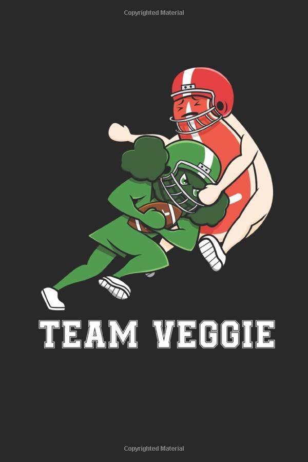 Team Veggie: 6x9 Zoll ca. DIN A5 Vegetarier Notizheft liniert | 120 Seiten liniertes Vegetarier Notizbuch für Notizen in Schule, Universität, Arbeit ... | Eine tolles Geschenk für Ihre Liebsten. Books
