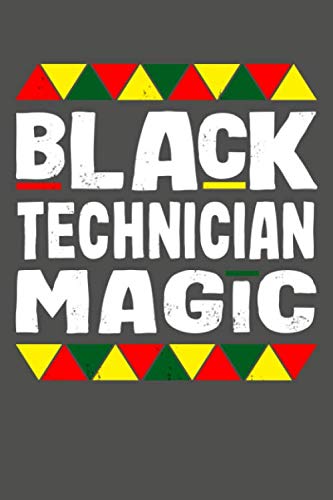 Product Image: Black Technician Magic: Black History Month Lined Journal Notebook