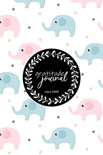 Gratitude Journal, cartoon cute elephant : A 52 Week Guide To Cultivate An Attitude Of Gratitude for Women/Man: Gratitude journal Gift, 52 Quotes for 52 weeks, 6x9, Soft Cover, Matte Finish Essays & Short Stories