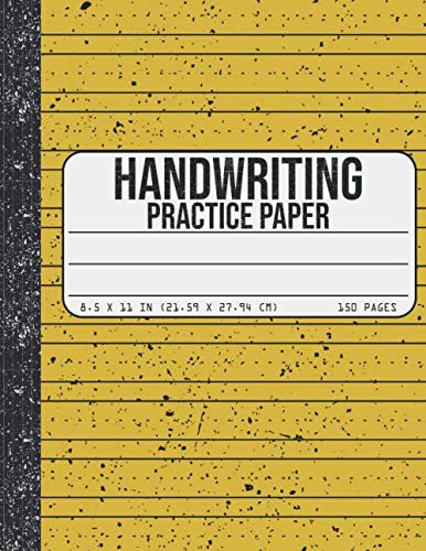Handwriting Practice Paper: Dotted Mid-lines 150 Pages Uppercase and Lowercase Writing Sheets Notebook For Kids (Kindergarten To 3rd Grade Students) Learning & Reference