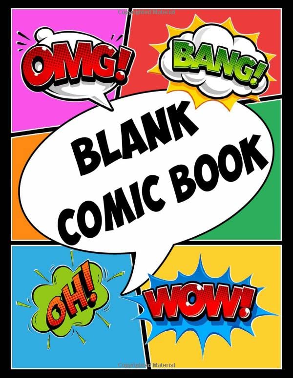 Blank Comic Book: Draw Your Own Comics - 130 Pages of Fun and Unique Templates - A Large 8.5" x 11" Notebook and Sketchbook for Kids and Adults to Unleash Creativity Film, Art & Culture
