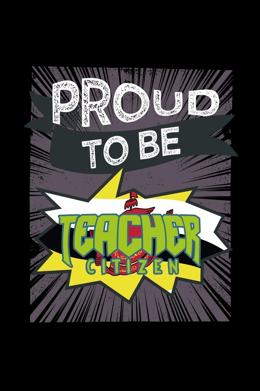 Proud to be a teacher citizen: 110 Game Sheets - 660 Tic-Tac-Toe Blank Games | Soft Cover Book for Kids | Traveling & Summer Vacations | 6 x 9 in | 15.24 x 22.86 cm | Single Player | Funny Great Gift Manga