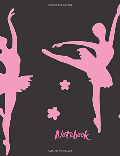 Ballet Notebook or Journal for Writing,Half Wide Ruled line and Half blank pages, size 8.5" x 11": 100 Pages - Inspirational 2020 New Year's present Film, Art & Culture