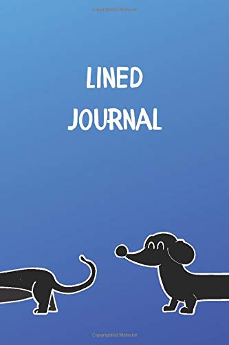 Lined Journal: Dachshund Notebook with 50 Funny Doxie Facts (6 x 9 in, 15.24 x 22.86 cm, 100 pages) Blue Cover Pets