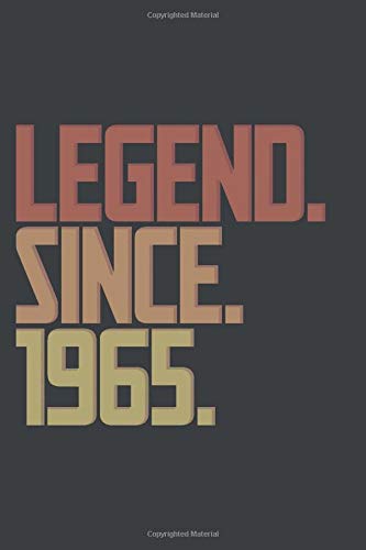 Legend since 1965, a gift for legendary people.: Lined Journal & Diary for writing. 6x9 matte-finish soft cover notebook. Essays & Short Stories
