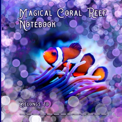 Magical Coral Reef Notebook: 100 Pages Lined, Square Notebook Film, Art & Culture